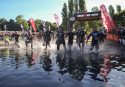 KRAICHGAU, GERMANY - JUNE 11: Athletes compete during the swim leg of Ironman 70.3 Kraichgau on June 11, 2017 in Kraichgau, Germany. (Photo by Joern Pollex/Getty Images)