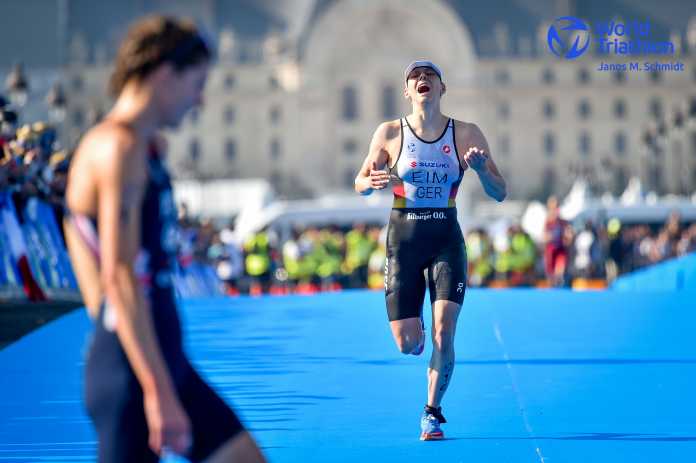 2023: Nina Eim wird Sechste beim Testevent in Paris (Foto: Janos Schmidt | World Triathlon)